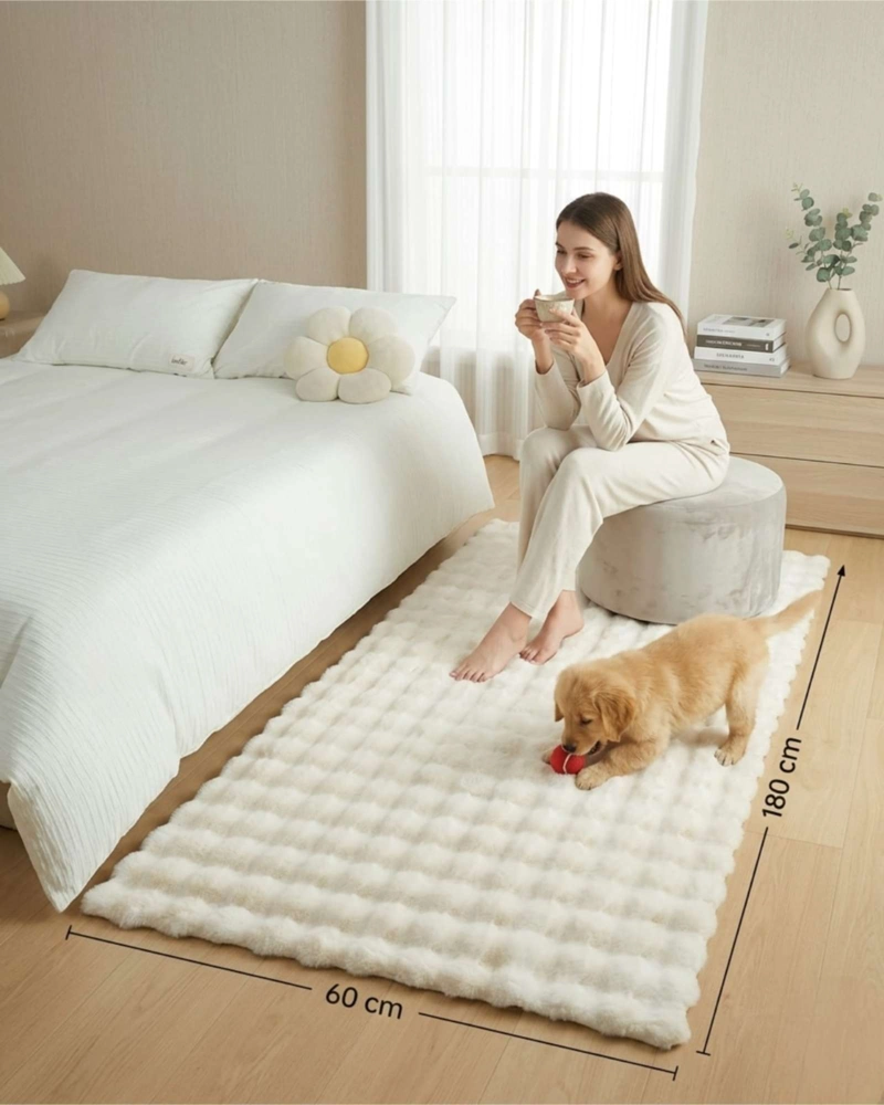 ALFOMBRA BAJADA DE CAMA PIEL SINTE TICA SOFT 02 - 5