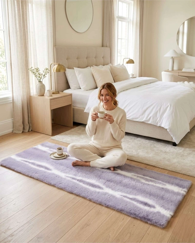ALFOMBRA BAJADA DE CAMA PIEL SINTE TICA SOFT 06 - 1