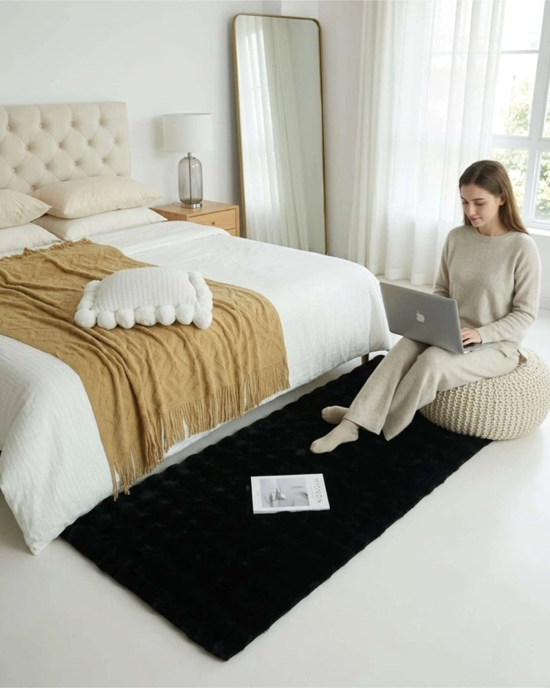 ALFOMBRA BAJADA DE CAMA PIEL SINTE TICA SOFT 05 - 1