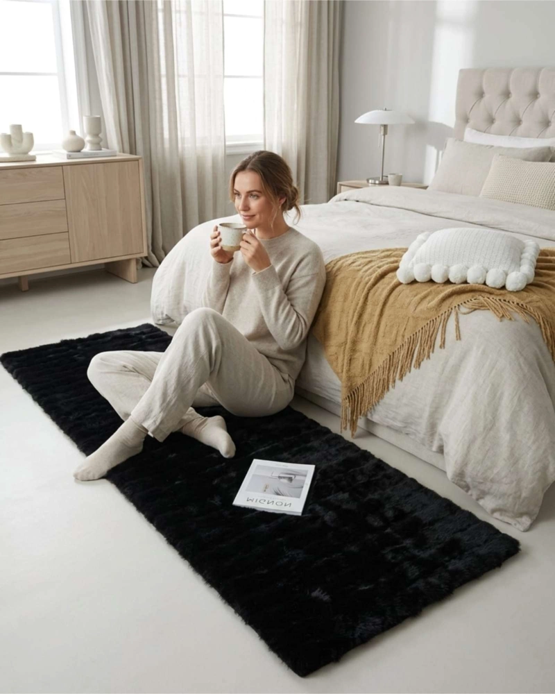 ALFOMBRA BAJADA DE CAMA PIEL SINTE TICA SOFT 05 - 2
