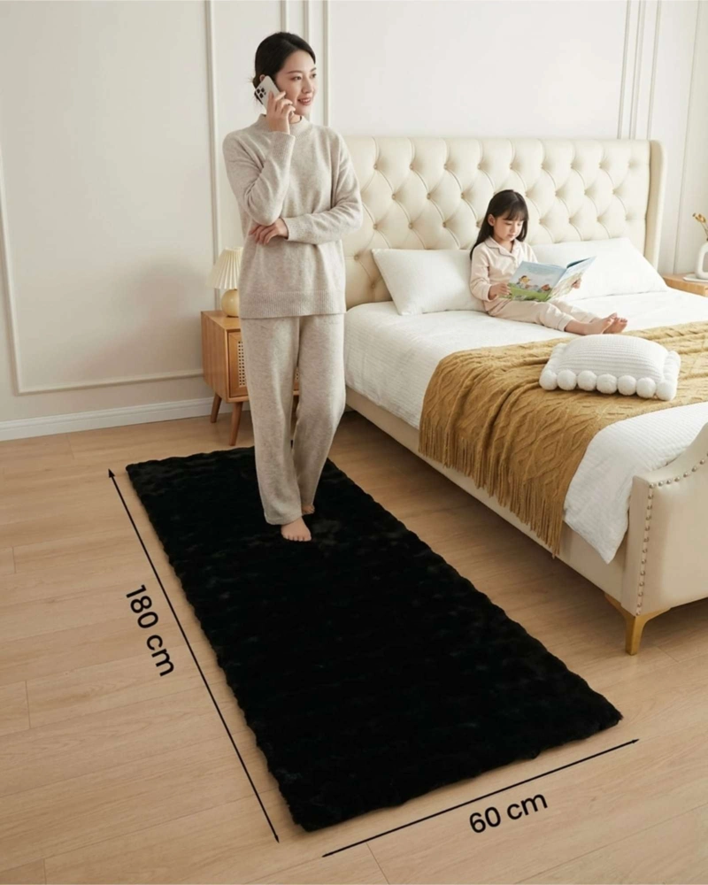 ALFOMBRA BAJADA DE CAMA PIEL SINTE TICA SOFT 05 - 3