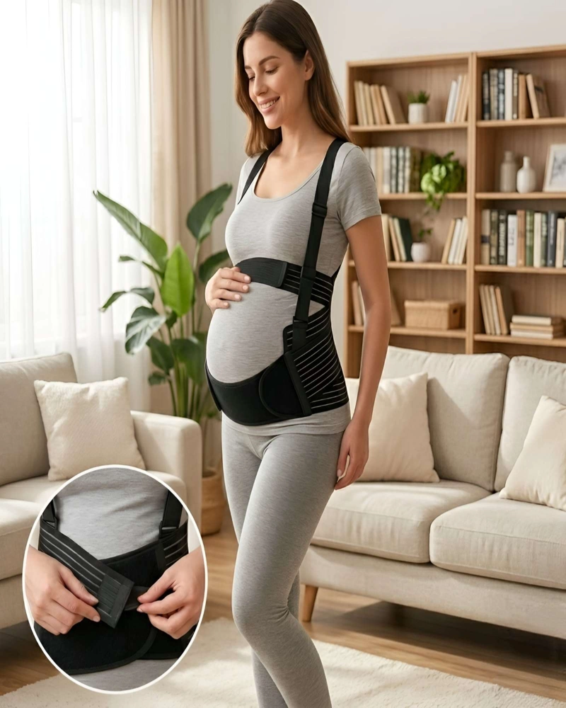 FAJA MATERNIDAD EMBARAZADA SOPORTE AJUSTABLE TRANSPIRABLE - 1