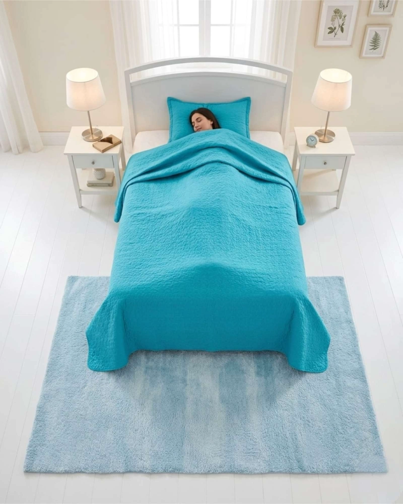 CUBRECAMA QUILT VERANO PLAZA Y MEDIA SUAVE FRESCO CON FUNDA - 1