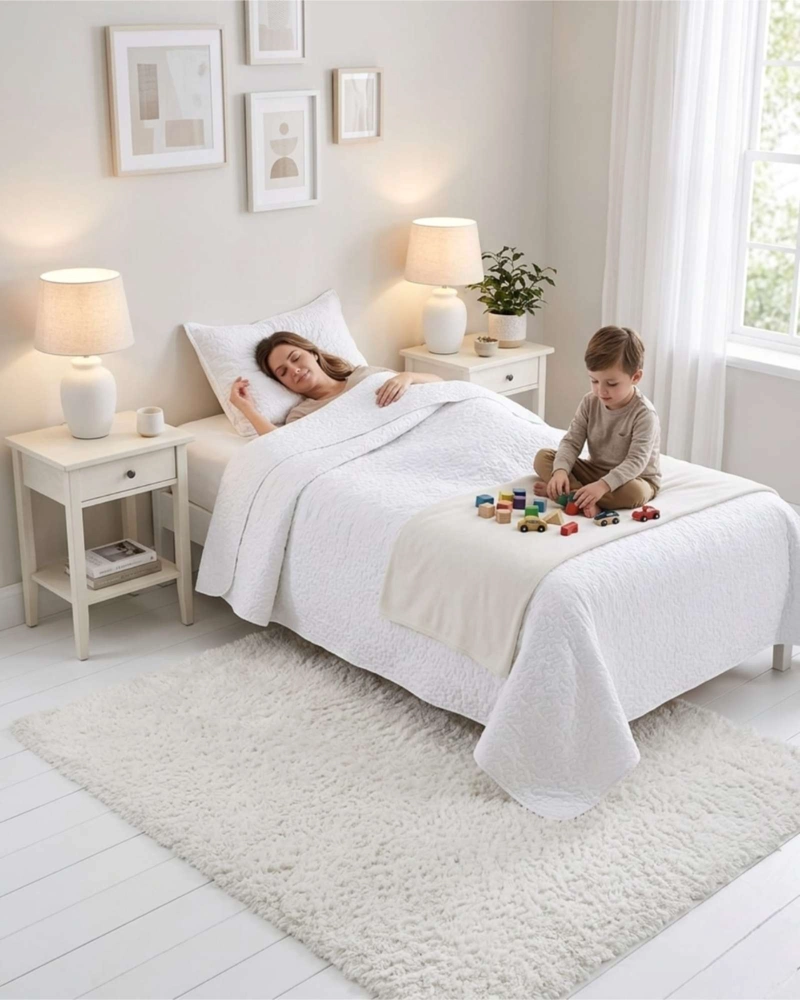 CUBRECAMA QUILT VERANO PLAZA Y MEDIA SUAVE FRESCO CON FUNDA - 3