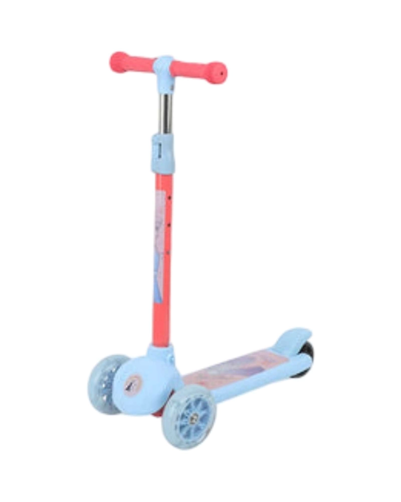 SCOOTER MONOPATIN INFANTIL 3 RUEDAS CON LUCES LED CELESTE ROSADO - 6