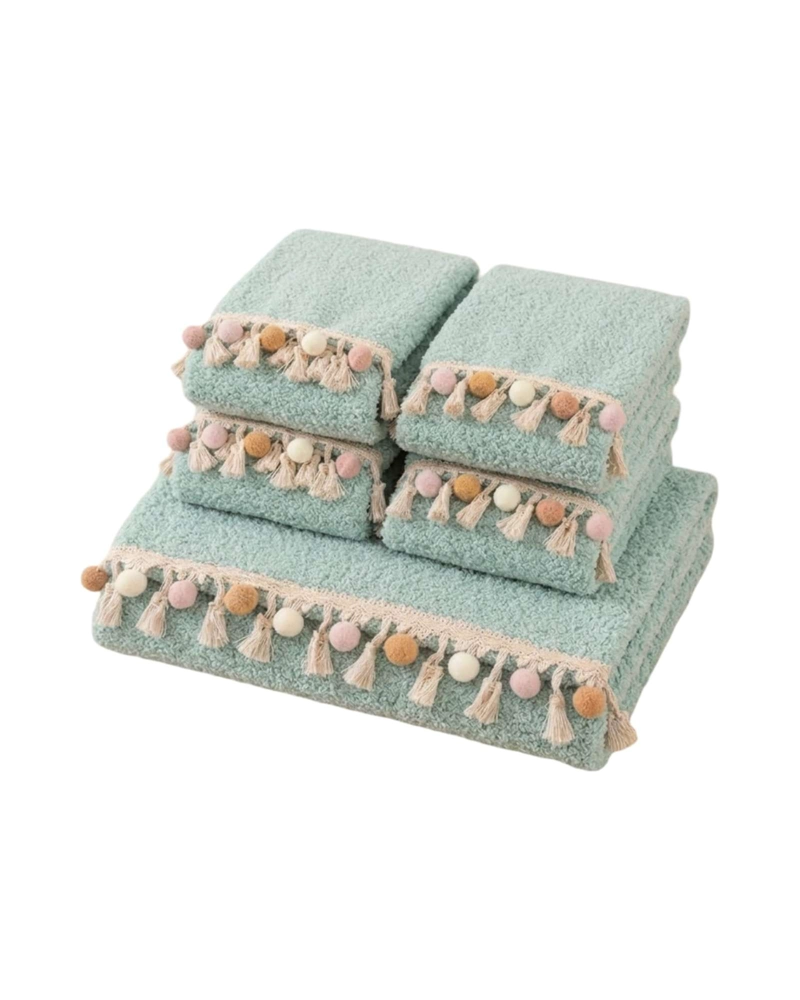 FUNDA PARA SOFA 3 CUERPOS DECORATIVA CON DETALLES EN FLECOS - 6