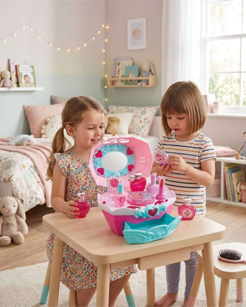 SET COSMETIQUERO DE JUGUETE PARA NIÑAS CON ESPEJO - 2