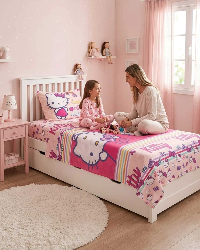 SET DE SABANAS 1,5 PLAZAS ESTAMPADO INFANTIL CONTEMPORANEO - 3