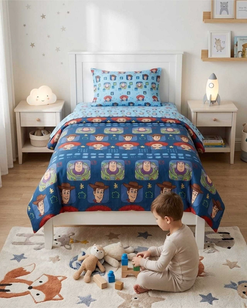 SET DE SABANAS 1,5 PLAZAS ESTAMPADO INFANTIL CONTEMPORANEO - 4