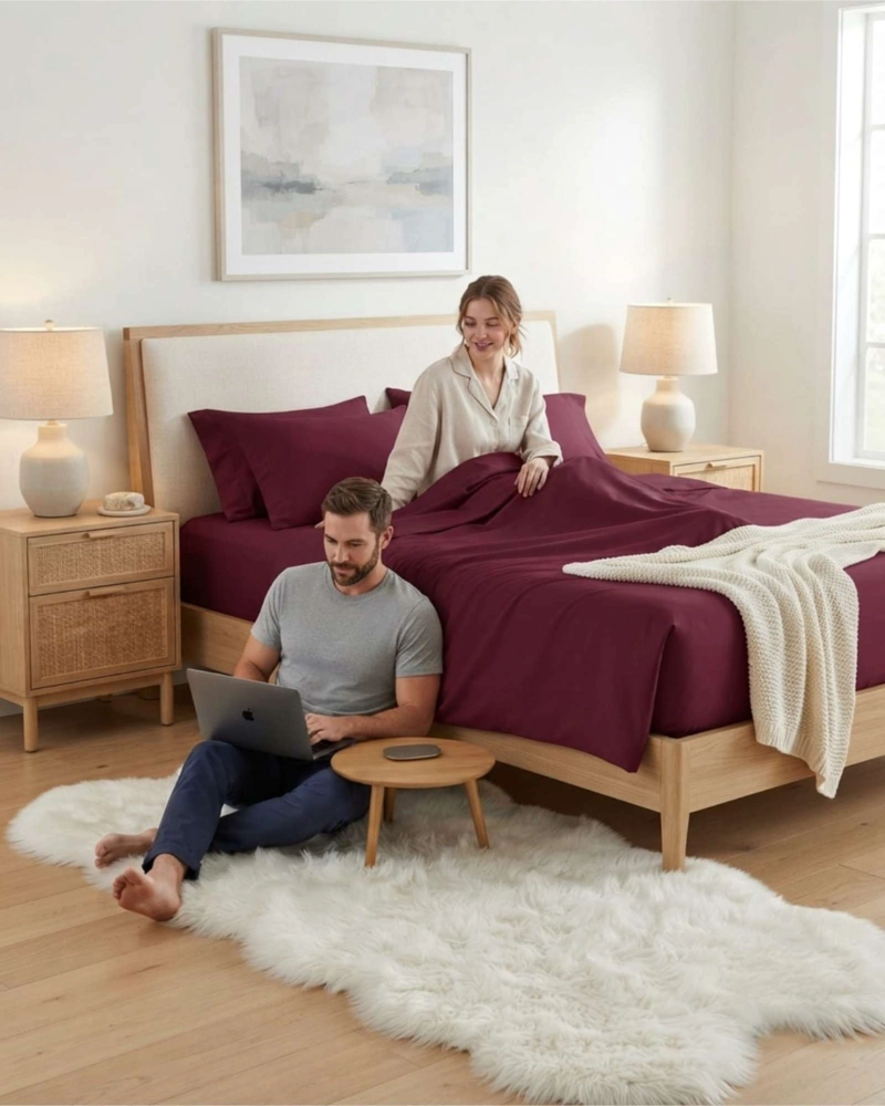 JUEGO DE SABANAS ESTILO DE REVISTA PARA DORMITORIO KING - 3