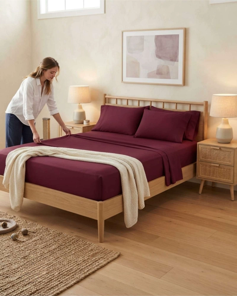 JUEGO DE SABANAS ESTILO DE REVISTA PARA DORMITORIO KING - 5