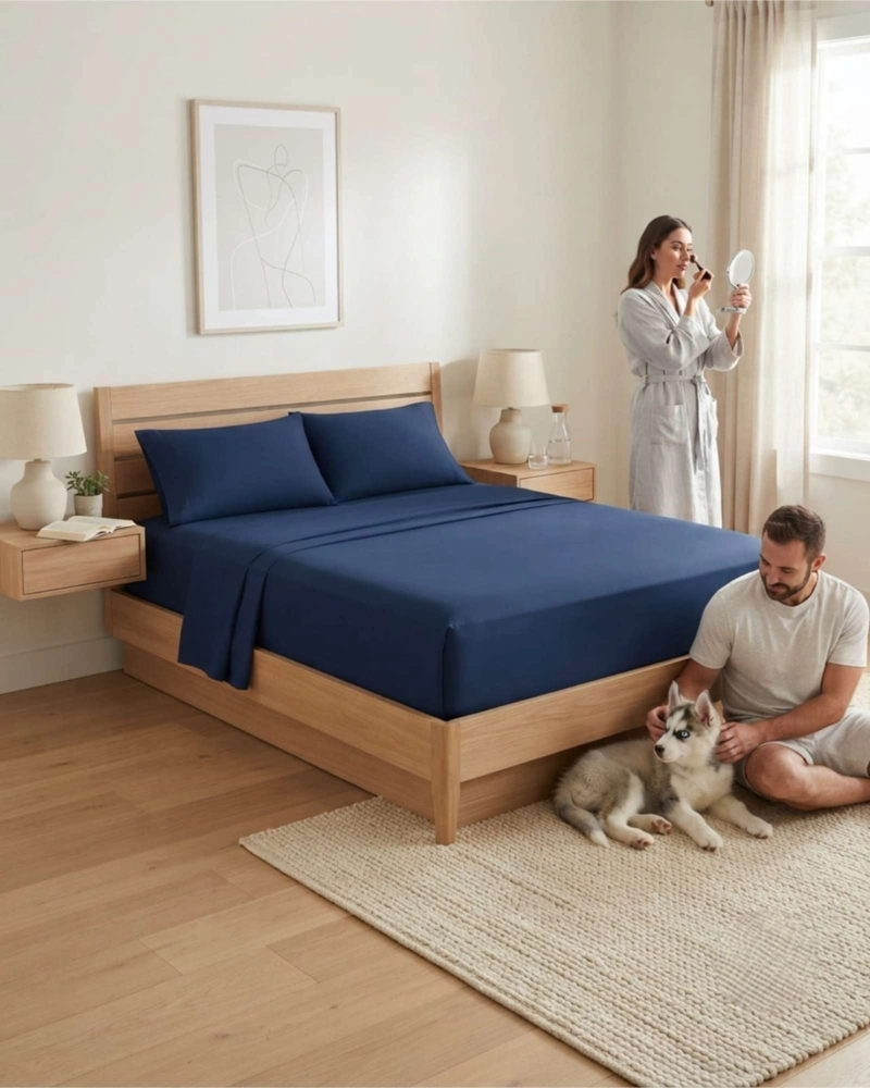 JUEGO DE SABANAS ESTILO DE REVISTA PARA DORMITORIO KING - 2