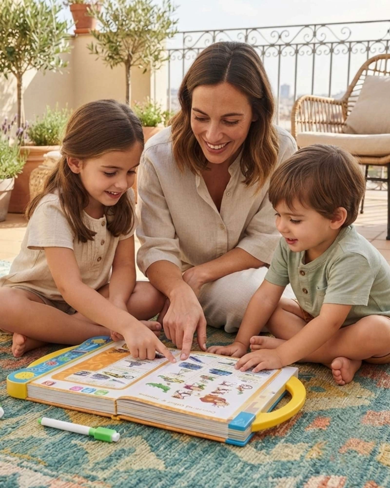 LIBRO DE TELA DIDACTICO TIPO MONTESSORI PARA BEBE S - 1