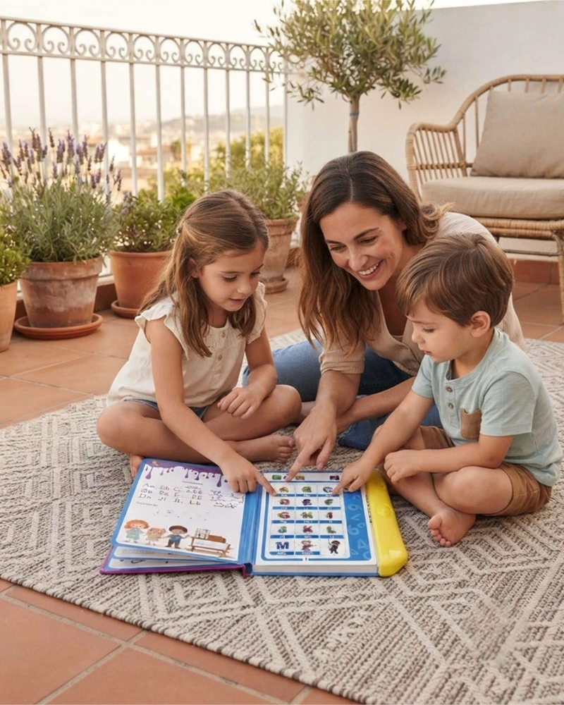 LIBRO DIDACTICO BILINGÜE INFANTIL CON SONIDO E IDIOMAS - 2
