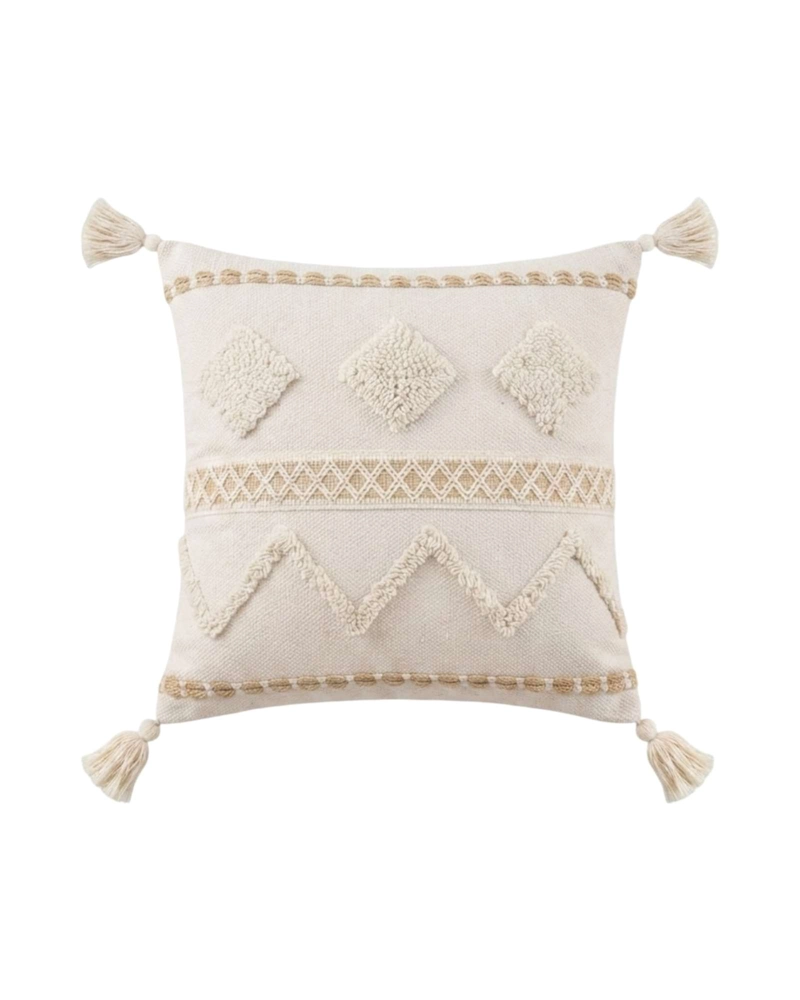 SET DE 2 FUNDAS PARA COJIN ESTILO BOHO CHIC JACQUARD - 6