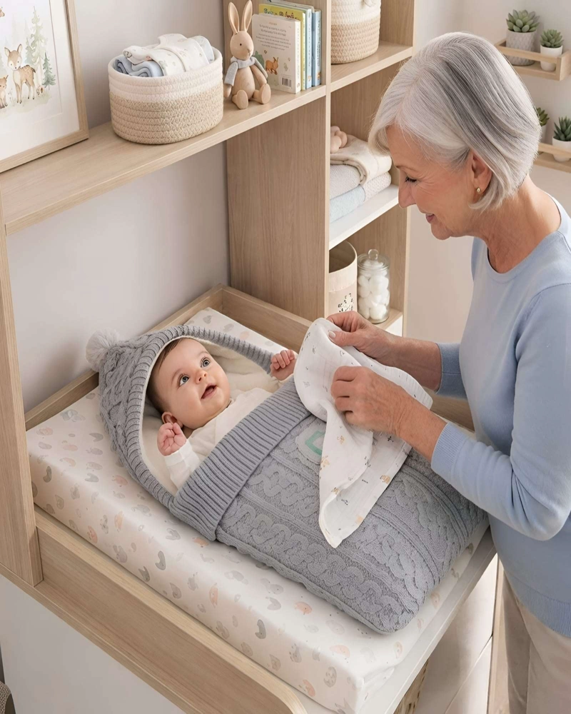 SACO DE DORMIR BEBE TEJIDO IDEAL PARA INVIERNO - 1
