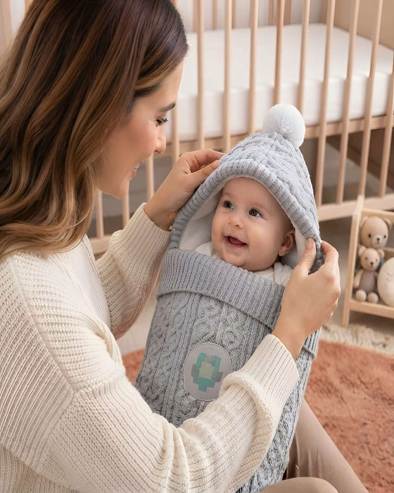 SACO DE DORMIR BEBE TEJIDO IDEAL PARA INVIERNO - 6