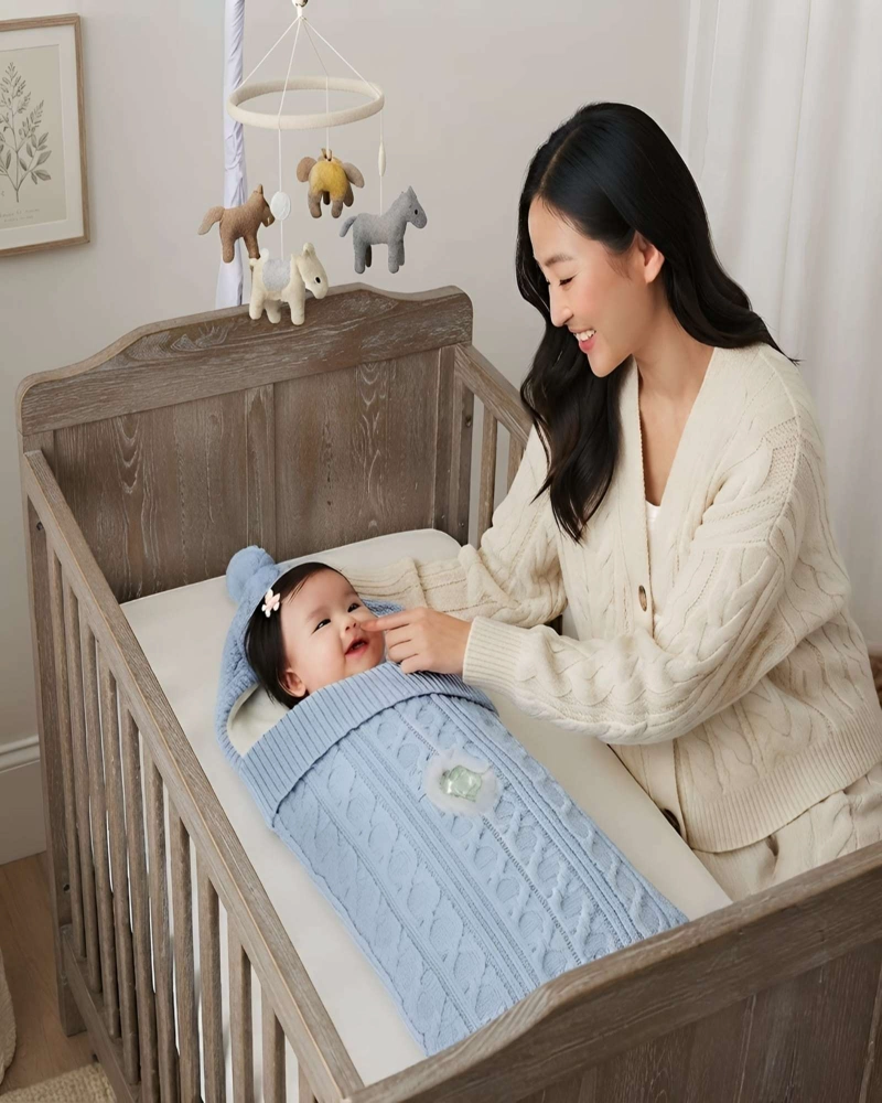 SACO DE DORMIR BEBE TEJIDO IDEAL PARA INVIERNO - 4