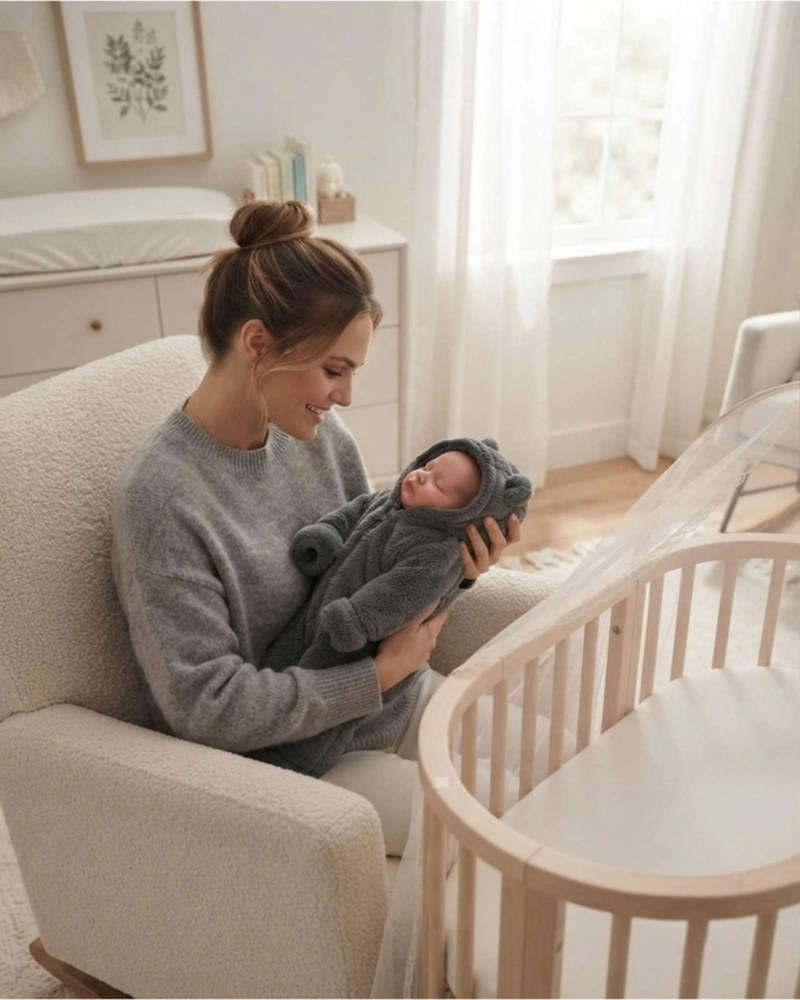 ENTERITO DE INVIERNO PARA BEBE  CON CAPUCHA TE RMICO - 5