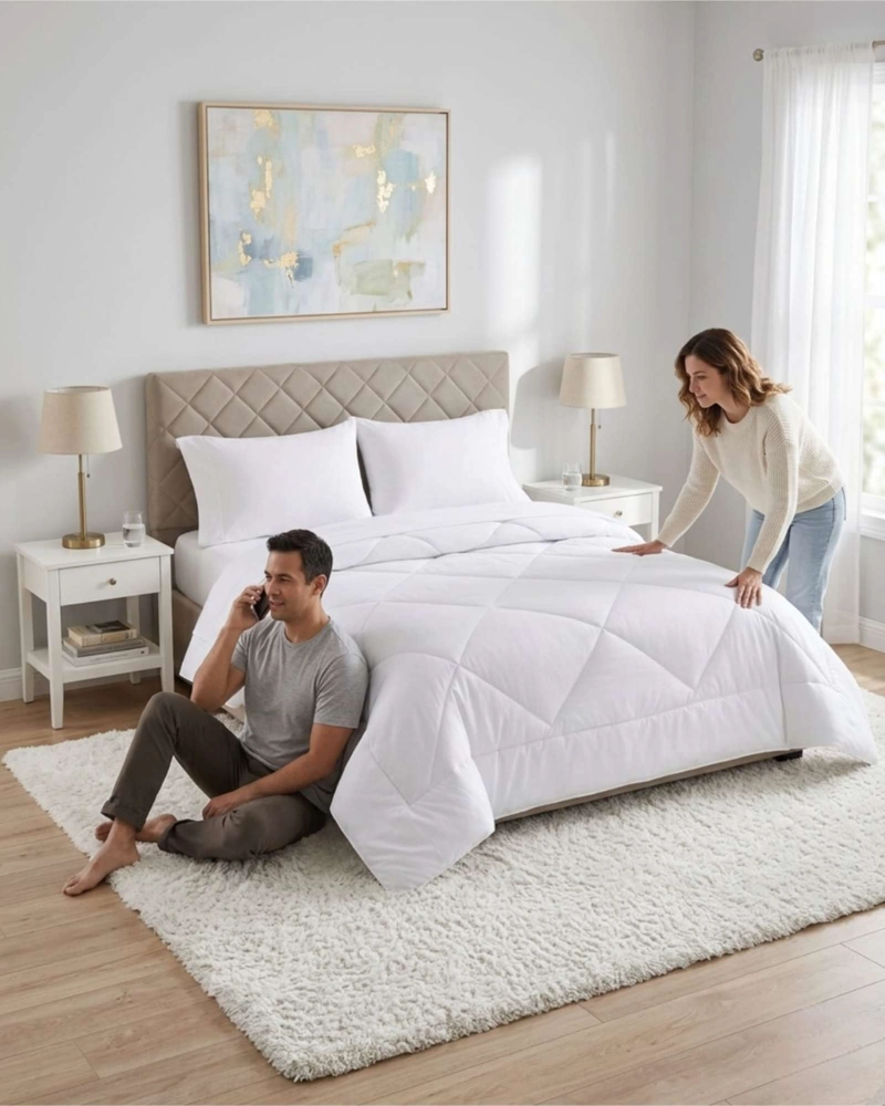 PLUMON NORDICO SET DORMITORIO SUPER KING + JUEGO DE SABANAS - 1