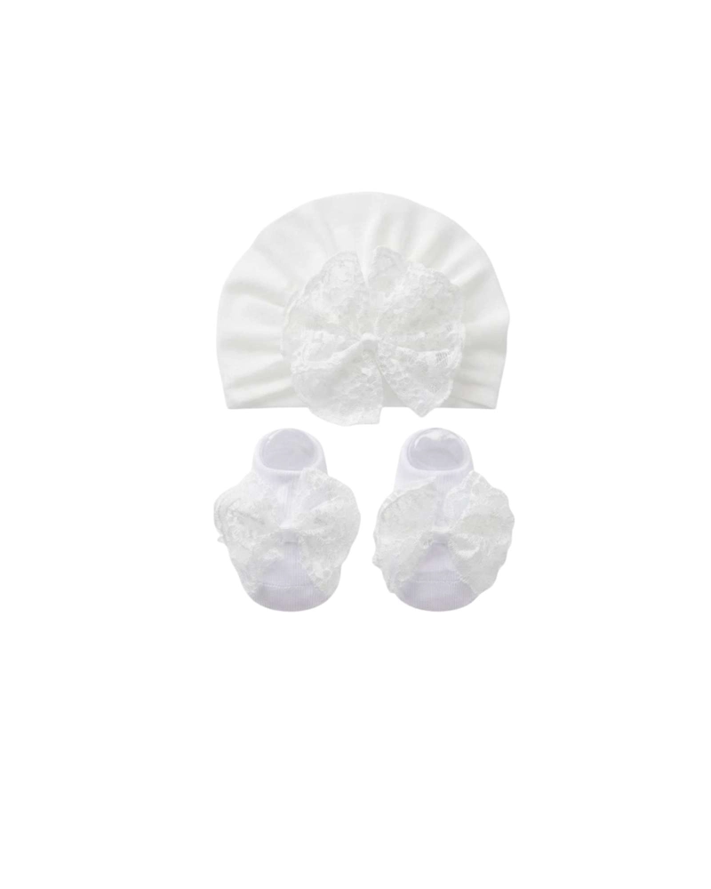 KIT X3 SETS DE CINTILLOS Y CALCETINES RECIE N NACIDA | REGALO BABY SHOWER - 6