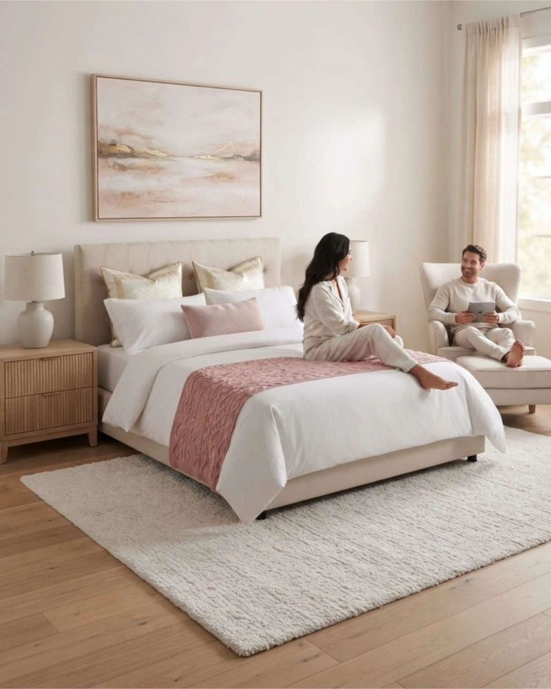 PIECERA DE CAMA TRENZADA A MANO 70X220 CM - 3