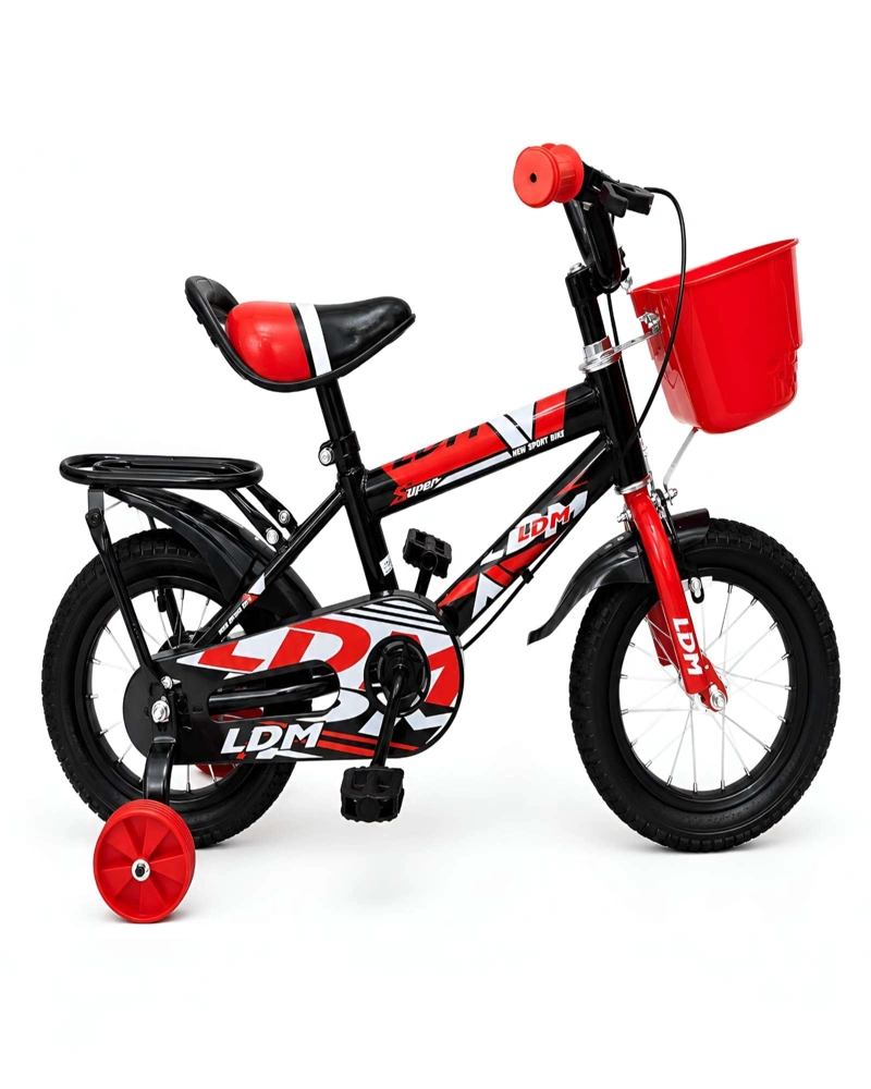BICICLETA INFANTIL ARO 14 CON RUEDAS DE ENTRENAMIENTO Y CANASTO - 6