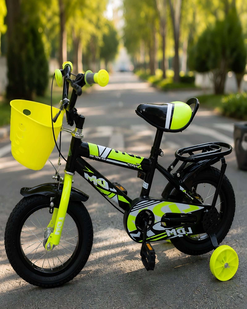 BICICLETA INFANTIL ARO 14 CON RUEDAS DE ENTRENAMIENTO Y CANASTO - 4