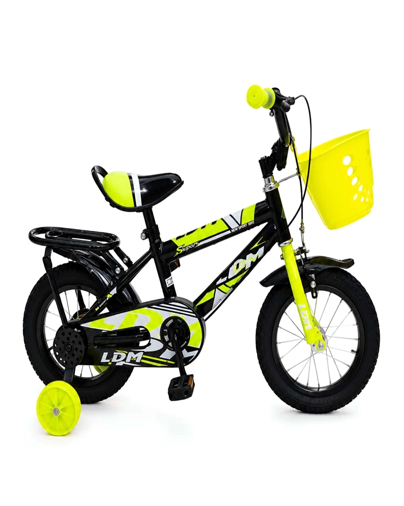 BICICLETA INFANTIL ARO 14 CON RUEDAS DE ENTRENAMIENTO Y CANASTO - 6