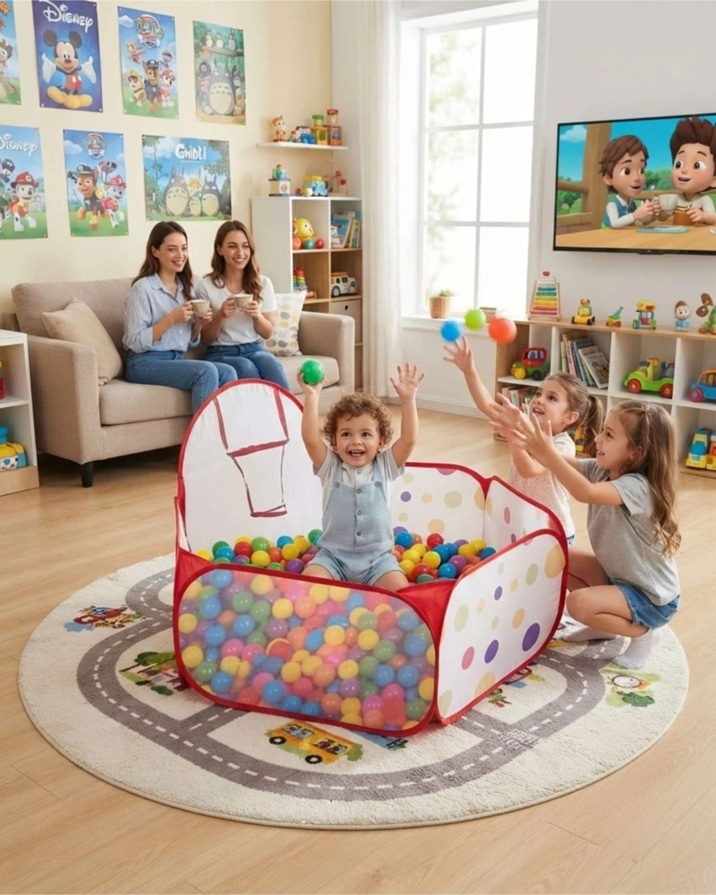 PISCINA INFANTIL 150X125 CM + 50 PELOTAS | DIVERSION GARANTIZADA - 1