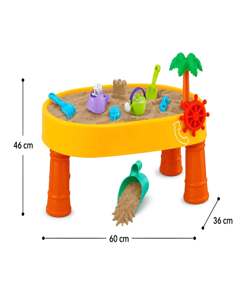 MESA DE JUEGOS DE AGUA Y ARENA INFANTIL DISEÑO ARBOL 2 EN 1 - 6