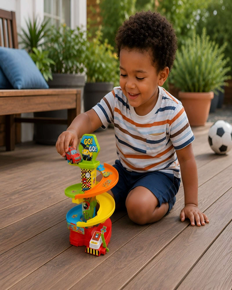 PISTA DE AUTOS EN ESPIRAL JUGUETE DIDACTICO PARA NIÑOS - 5