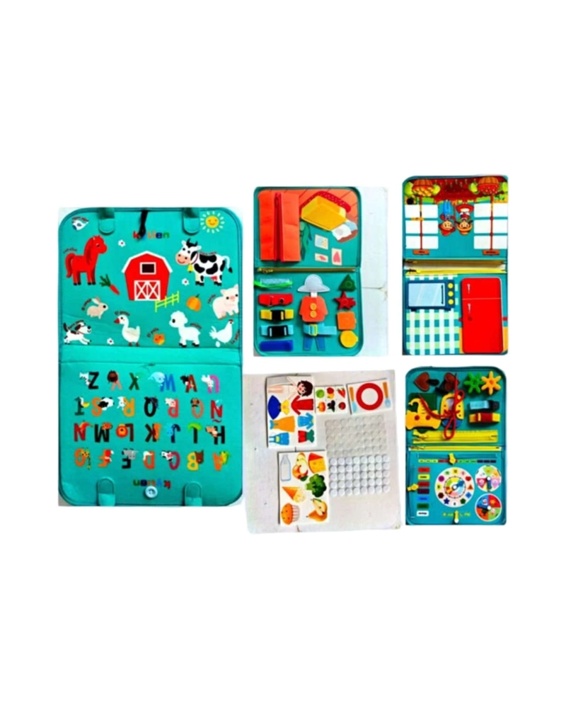 JUGUETE EDUCATIVO LIBRO SENSORIAL DIDACTICO TIPO MALETIN - 6