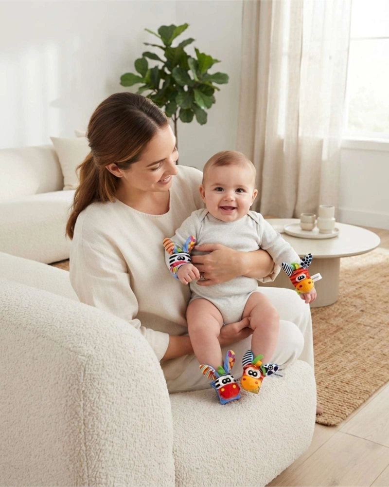 SONAJERO SENSORIAL MULTITEXTURAS PARA BEBES - 1
