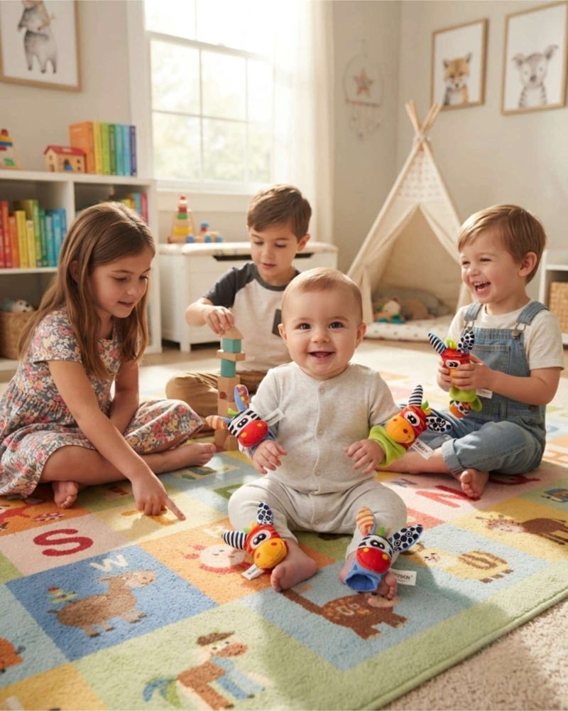 SONAJERO SENSORIAL MULTITEXTURAS PARA BEBES - 2