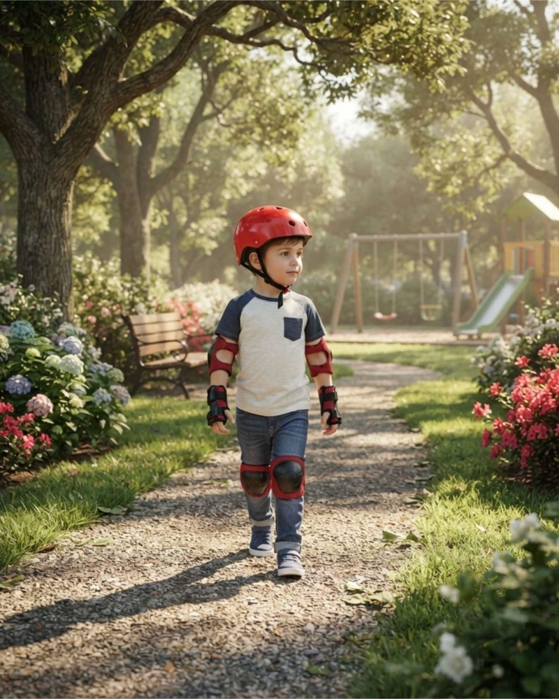 PROTECCION INFANTIL 4 EN 1: CASCO, RODILLERAS, CODERAS Y MUÑEQUERAS - 5