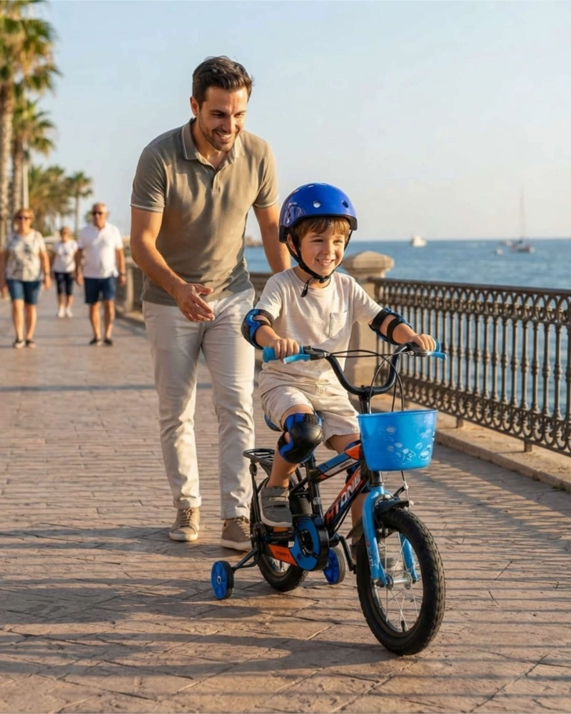 BICI PARA NIÑOS RIN 12 CON CASCO Y PROTECCIONES INCLUIDAS - 4