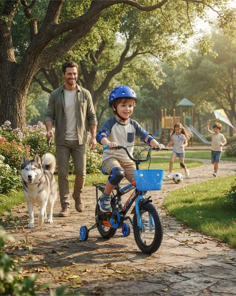BICI PARA NIÑOS RIN 12 CON CASCO Y PROTECCIONES INCLUIDAS - 5