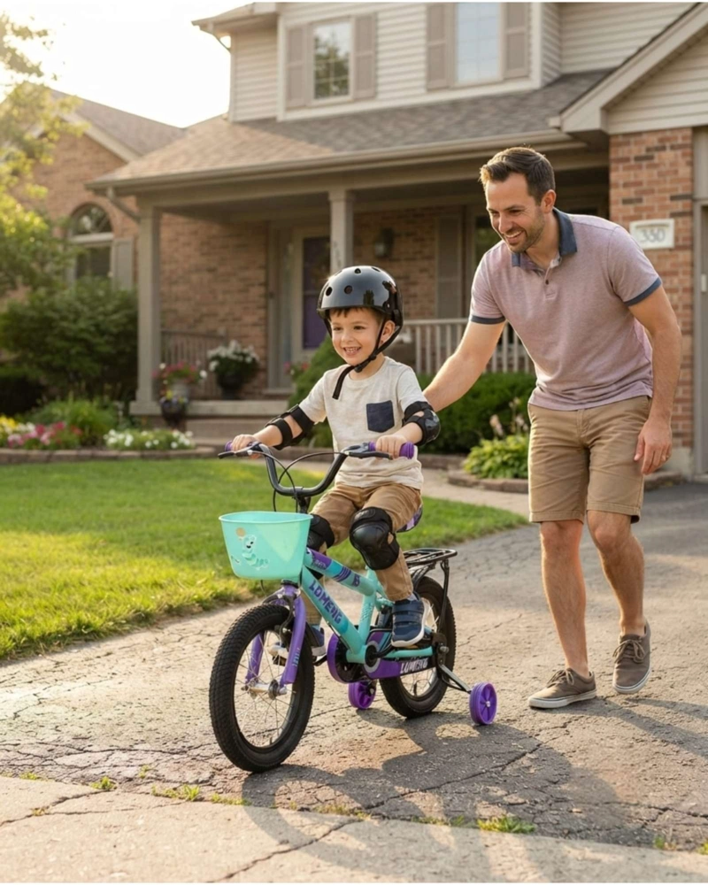 BICI PARA NIÑOS RIN 12 CON CASCO Y PROTECCIONES INCLUIDAS - 4