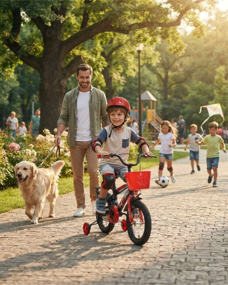 BICI PARA NIÑOS RIN 12 CON CASCO Y PROTECCIONES INCLUIDAS - 3