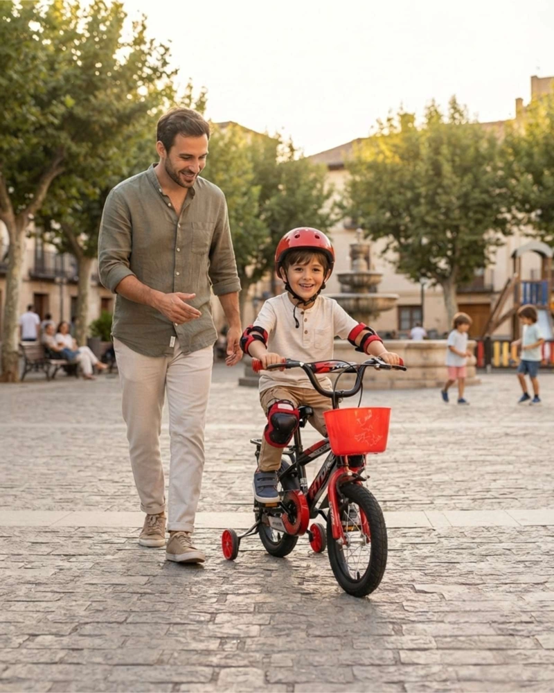 BICI PARA NIÑOS RIN 12 CON CASCO Y PROTECCIONES INCLUIDAS - 4