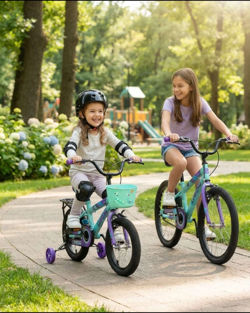BICICLETA NIÑOS ARO 14 COMBO SEGURIDAD: INCLUYE CASCO Y PROTECCIONES - 1