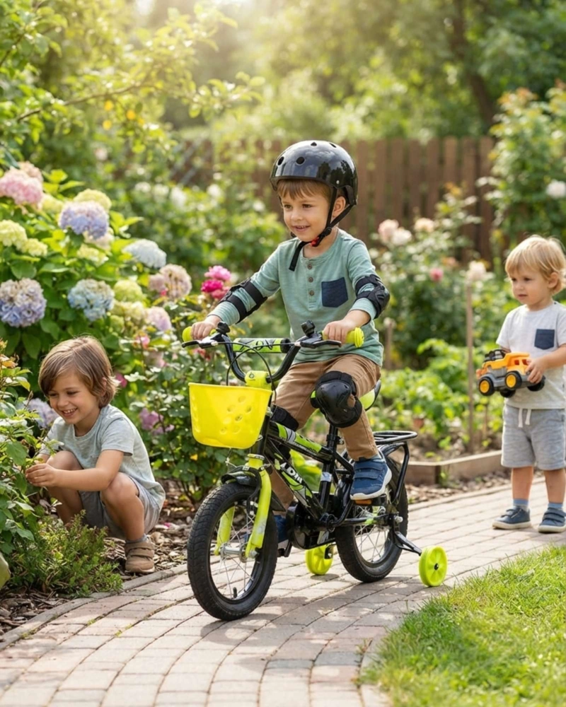 BICI PARA NIÑOS RIN 12 CON CASCO Y PROTECCIONES INCLUIDAS - 1
