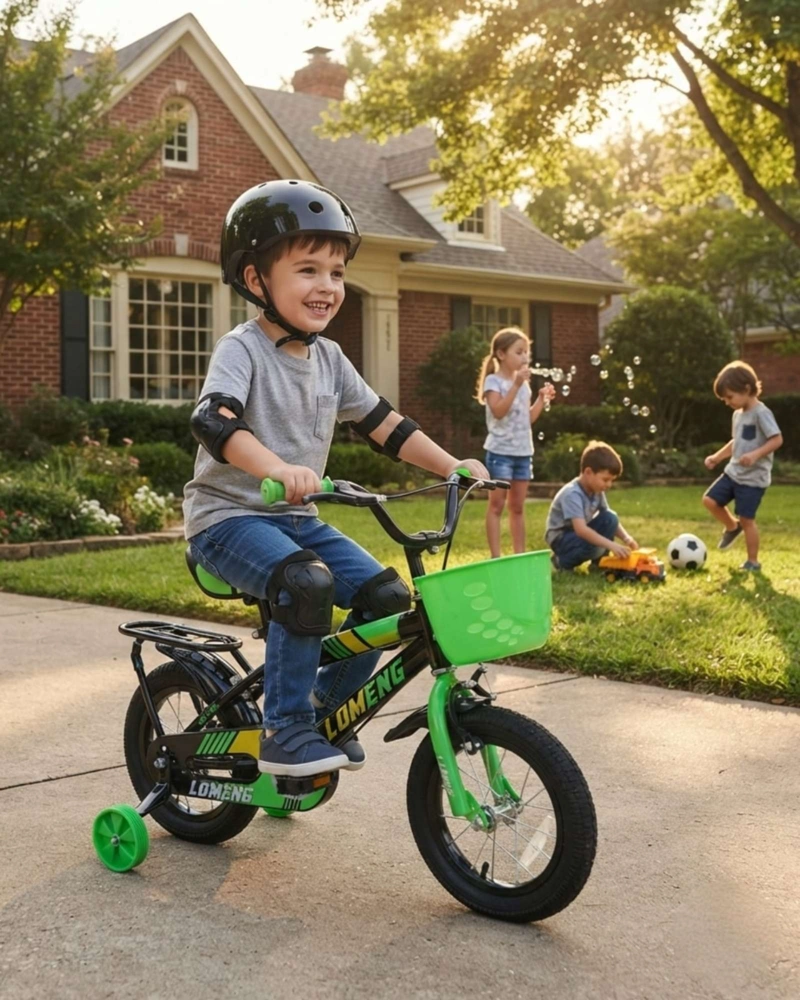 BICICLETA NIÑOS ARO 14 COMBO SEGURIDAD: INCLUYE CASCO Y PROTECCIONES - 5