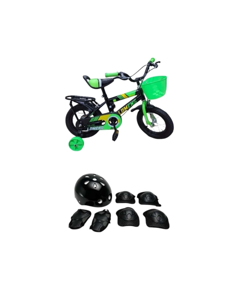 BICICLETA NIÑOS ARO 14 COMBO SEGURIDAD: INCLUYE CASCO Y PROTECCIONES - 6