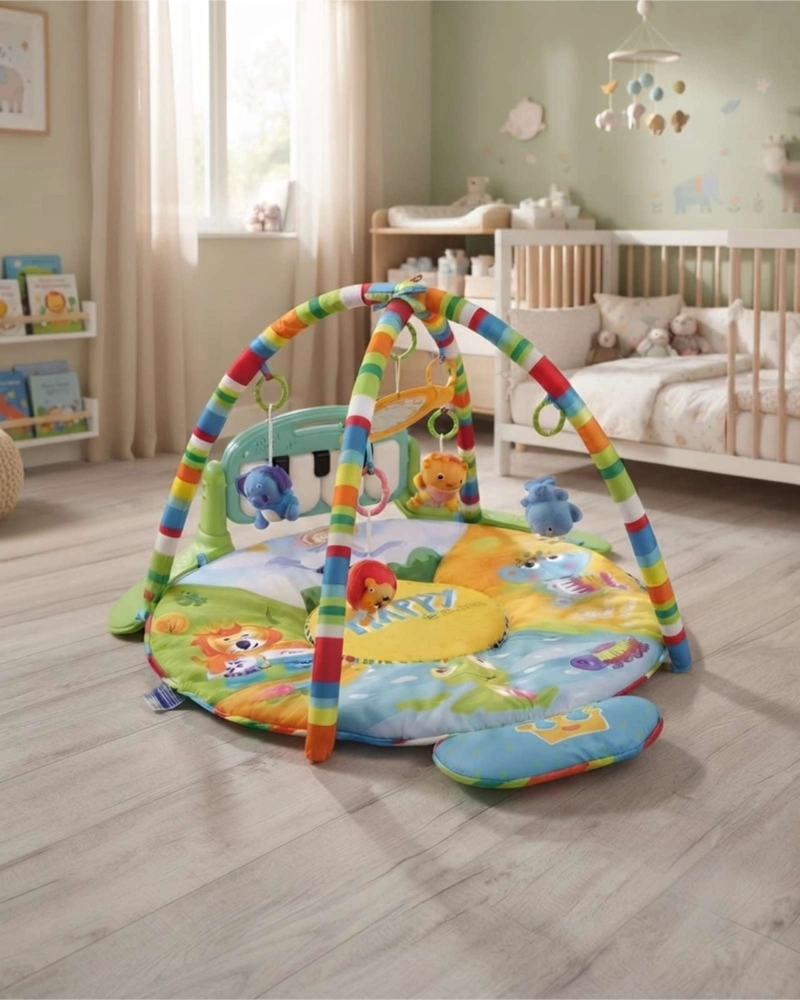 GIMNASIO INFANTIL MULTISENSORIAL CON DOBLE ARCO DE JUEGOS - 5