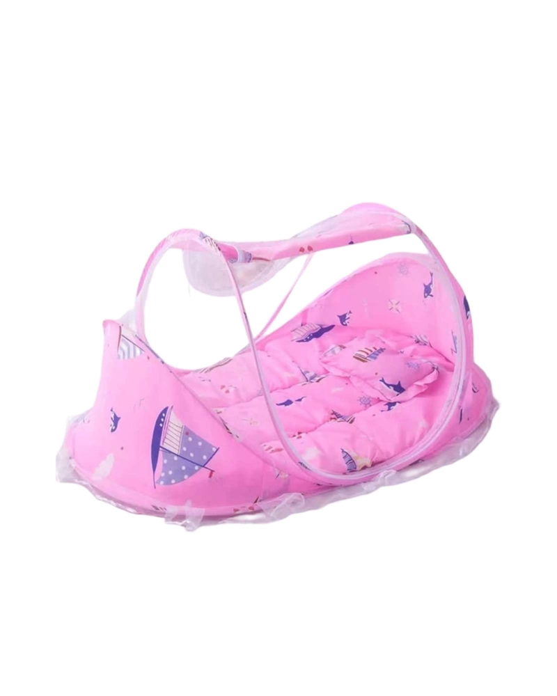 MALLA MOSQUITERA PLEGABLE PARA BEBE  CON COLCHON Y ALMOHADA - 6