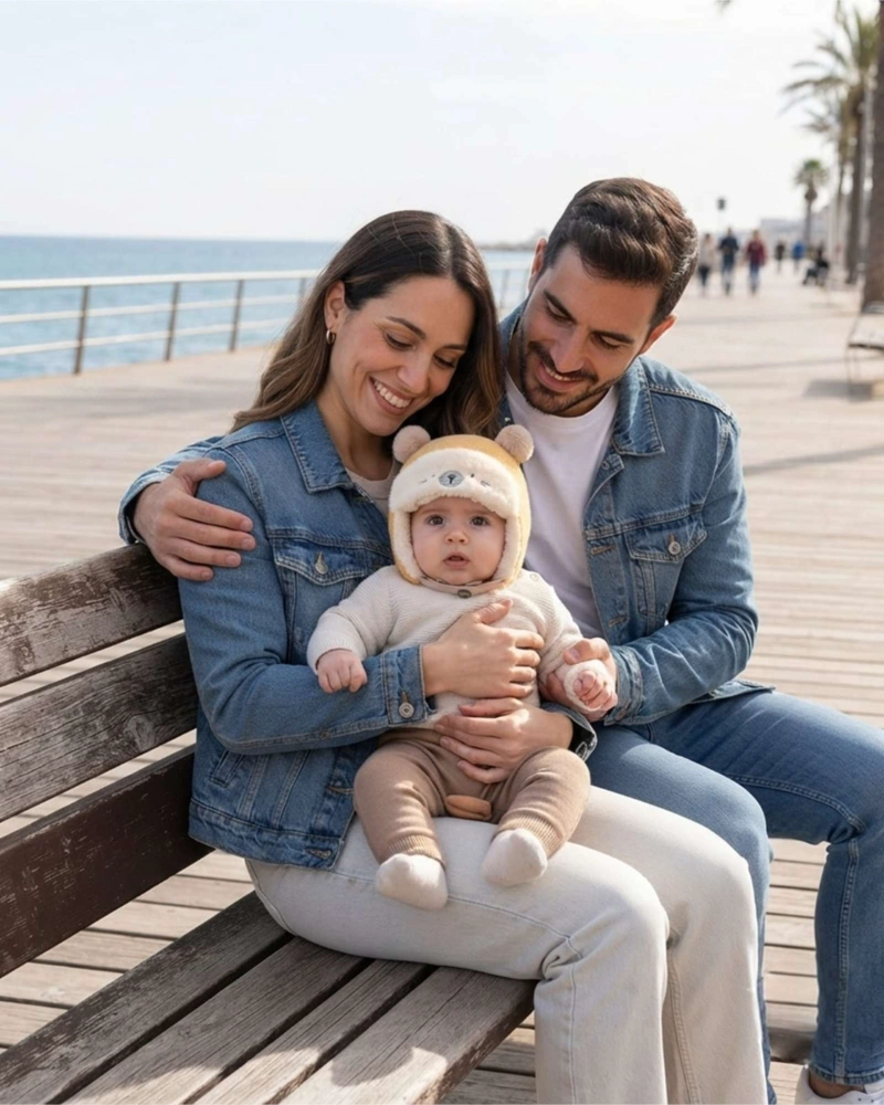 GORRO DE INVIERNO PARA BEBE  CON CHIPORRO: ULTRA CALIDO, SUAVE Y ANTIFRIO - 1
