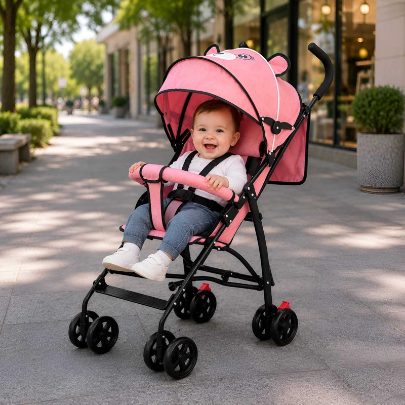 COCHE DE PASEO PLEGABLE Y LIVIANO PARA BEBE - 1