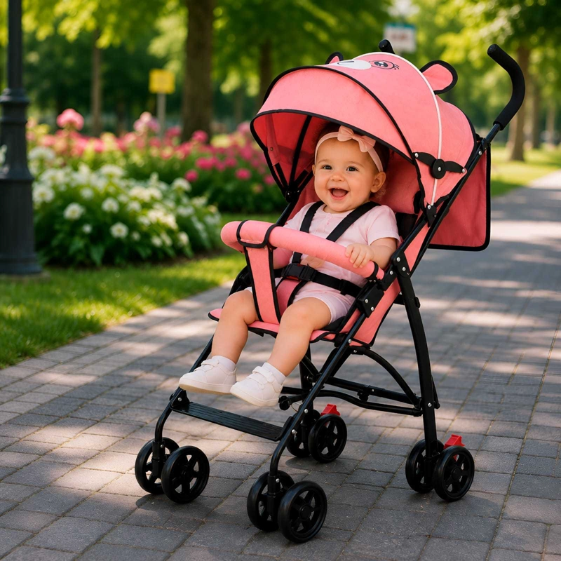 COCHE DE PASEO PLEGABLE Y LIVIANO PARA BEBE - 2